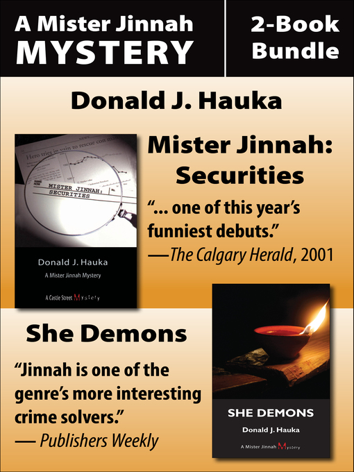 Title details for Mister Jinnah Mysteries 2-Book Bundle by Donald J. Hauka - Available